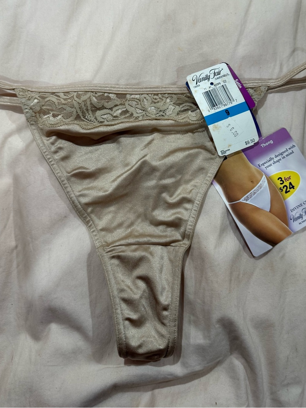 NWT Vanity Fair thong panty size XXL (9)